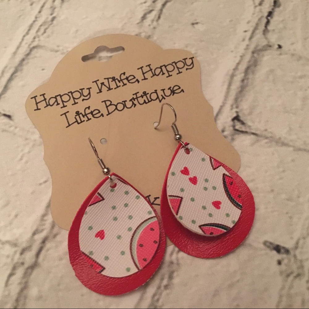 watermelon earrings